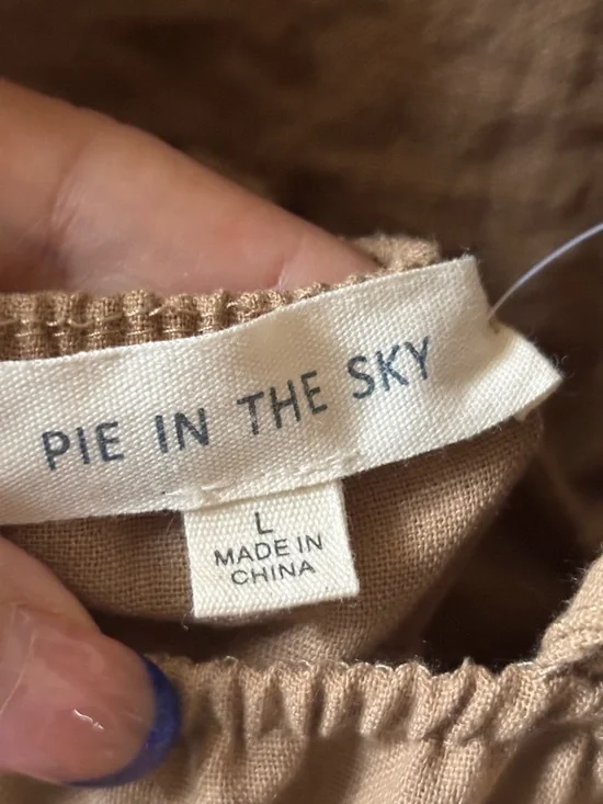 Backless Tie-Back Midi Dress in Tan - Picture 6 of 7